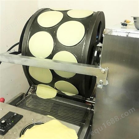 鲁品全自动烙馍机 陕西粉子馍机 小型烤鸭饼机定制生产