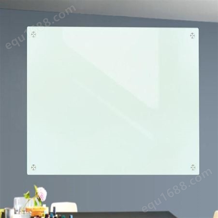 定做玻璃白板挂式教学黑板培训办公写字板 亚光投影玻璃白板