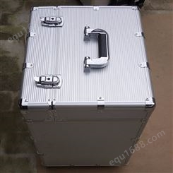 厂家可定做手提铝合金密码箱五金工具箱全黑色铝箱样品展示铝箱仪器仪表箱