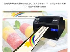 爱普生CW6530连续纸 定制水标标签打印机 宽幅打印