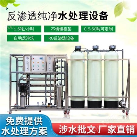 反渗透纯水设备 工业纯水设备厂家 中型净水设备