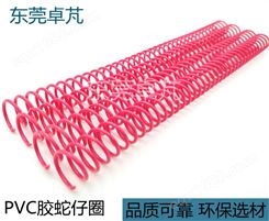 工厂供应PVC塑料环保彩色单线圈  ZP/卓芃 塑料单线圈