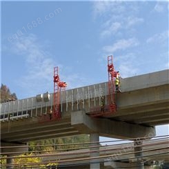 桥梁泄水管安装施工设备 单边作业车 博奥IV16 电动升降