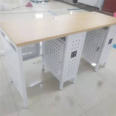 智学校园厂家定制翻盖式电脑桌 防盗电脑桌