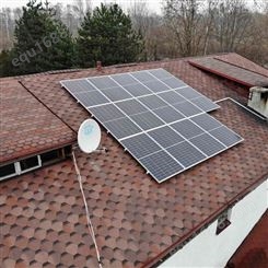 太阳能发电站 5000W分布式并网 家用5kW 屋顶光伏全套带安装