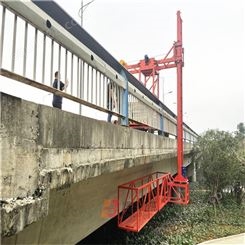 桥梁排水管安装施工平台 可跨越护栏 博奥PR23 操作简单