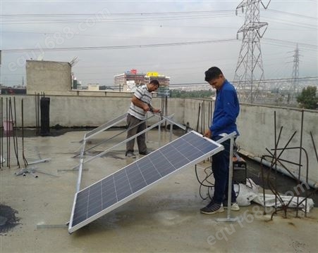 德宏3KW太阳能光伏水泵系统 日发10度电 输出5000W 太阳能家用离网发电系统