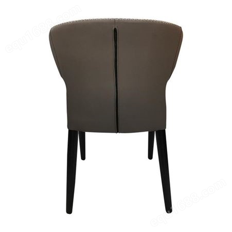 鼎富DF303厂家批发简约餐椅 家用靠背铁艺椅子 客厅舒适皮质休闲椅