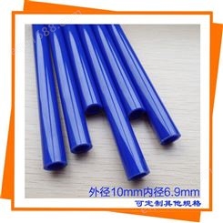 广东塑料管厂供应蓝色红色ABS工程塑胶管 pvc空心硬管彩色内径6.9