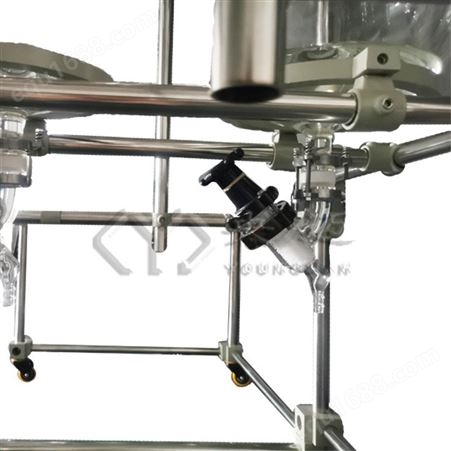央迈科技 200L双层玻璃反应釜 实验室可定制防爆防腐反应釜 夹套反应釜