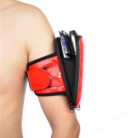 红素男女运动手机臂包 防水手机臂带 苹果6/7plus健身手腕包 可定制LOGO