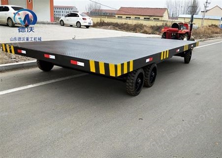 矿用平板车 牵引平板拖车 山东德沃 大吨位平板拖车