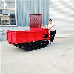 多功能小型履带运输车 手扶式农用自卸车 果园履带运输车1吨