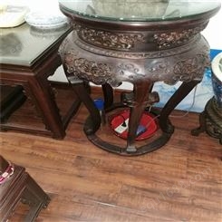 武汉回收古典红木家具电话 颖臣  红木八仙桌回收
