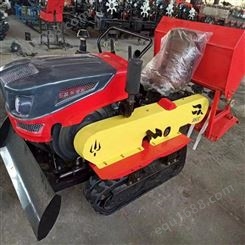 大马力履带式拖拉机 多功能自走旋耕机 可乘坐水旱两用履带机