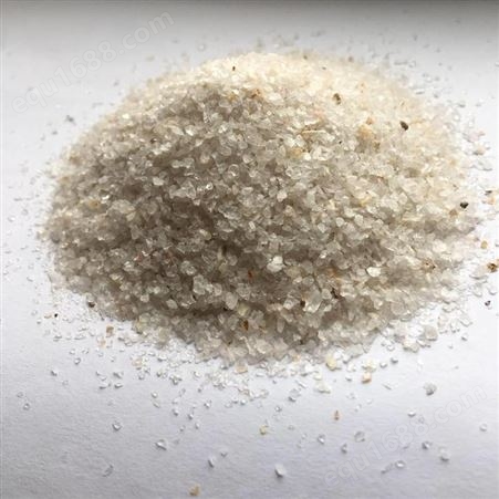 厂家批发高硅含量石英砂 沙池跑道圆粒石英砂