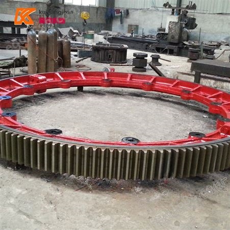 徐州奎钢生产3.0X48米回转窑大齿轮