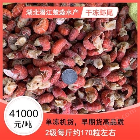 10月14号货源二级虾尾干冻虾尾每斤170粒左右 单冻虾尾 库存货高品质 还有60吨
