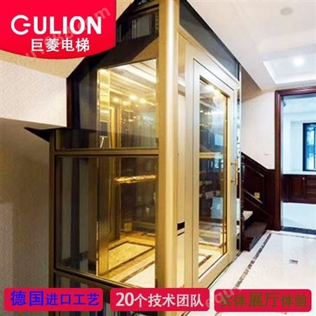 Gulion/巨菱家用小电梯 无机房曳引别墅电梯