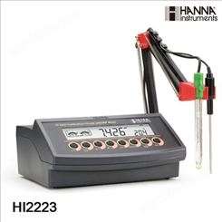 哈纳 HI2223 实验室pH/ORP/温度测定仪