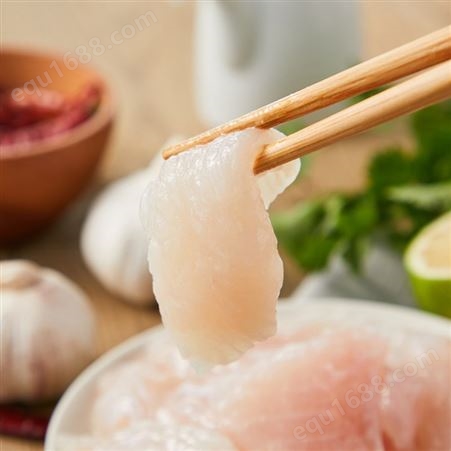 欧肽贡带皮腌制小切片 酸菜鱼专用 巴沙鱼切片工厂批发