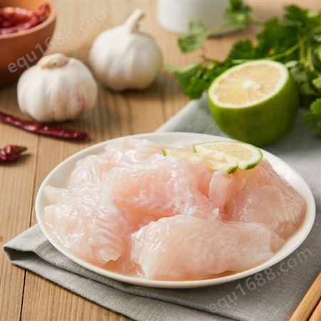 欧肽贡带皮腌制小切片 酸菜鱼专用 巴沙鱼切片工厂批发