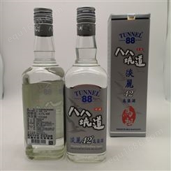 中国台湾高粱酒 42度八八坑道淡丽高粱酒600毫升价格