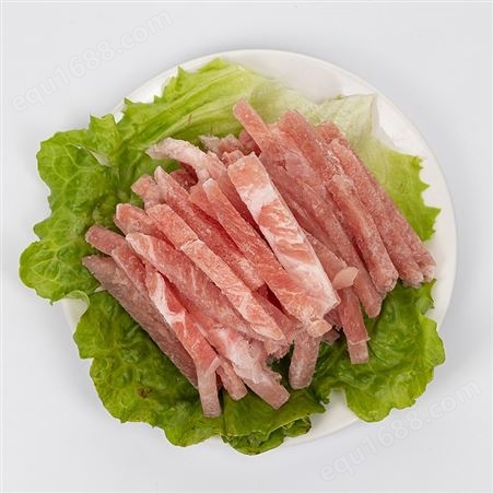 新鲜冷冻精猪肉丝速冻瘦猪肉食品原切纯瘦肉丝餐饮食材炒猪肉丝