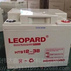LEOPARD蓄电池HTS12-38美洲豹12V38Ah蓄电池UPS/EPS电源专用