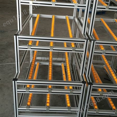 移动性物料整理架 工业铝型材框架 仓储三层多功能物料架