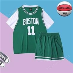 篮球服夏季 长春 女套装学生运动背心 定制 比赛服训练短袖假两件篮球衣服