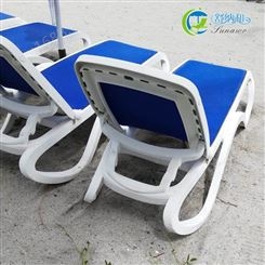 西安游泳馆躺椅|室内泳池躺椅|露天户外沙滩椅|塑料沙滩椅|靠背4档调节方便耐用