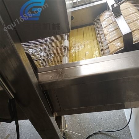 连续式丸子油炸生产线 鱼豆腐油炸设备 辰谷机械