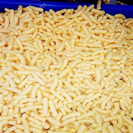 夹心米果、玉米片生产线 螺旋贝壳膨化休闲食品加工机械