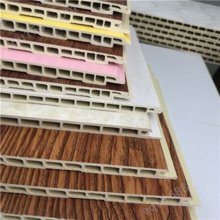 集成快装墙板 竹木纤维板厂家 绿典 pvc板材扣板背景墙pvc塑料扣板全屋整装