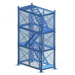 链工施工安全梯笼 基坑安全梯笼 重型箱式梯笼