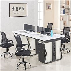 拉瑞斯供应兰州生产办公室桌子 铝合金屏风隔断办公桌 工作桌厂家公司组合桌定制