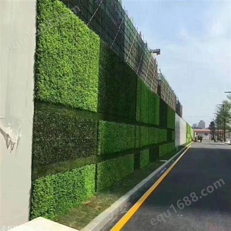 上海室外植物墙定制 绿色仿真植物墙