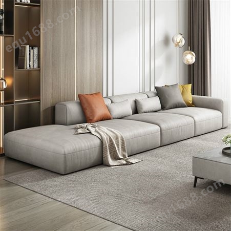 四川科技布沙发 现代简约小户型沙发 客厅直排布艺沙发