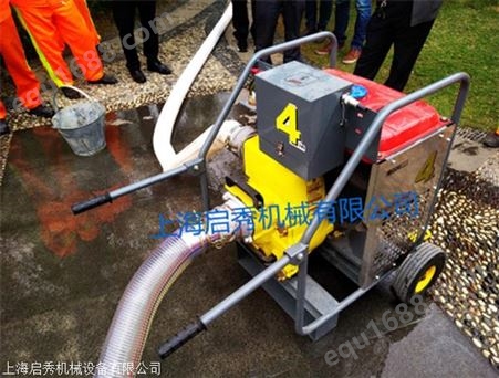 上海4寸排水泵车大型双联泵 应急排水泵