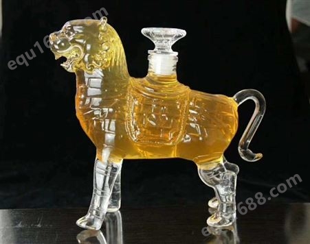 豹子醒酒器    玻璃工艺酒瓶  创意酒瓶  白酒瓶