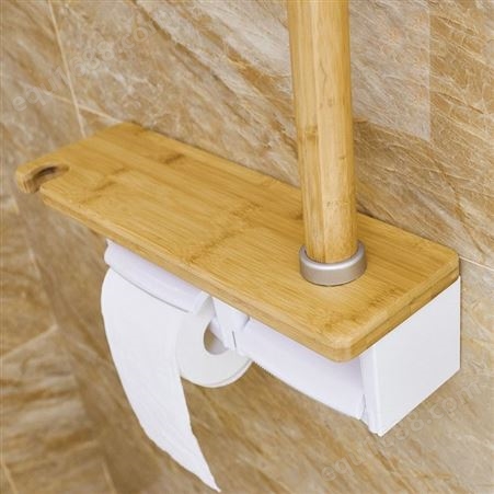 楠竹纸巾盒扶手新款 卫生间扶手 无障碍置物扶手 加厚加固