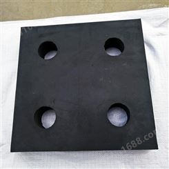 带孔矩形四孔减震垫块 圆形矩形减震橡胶垫块 非标异形件 定制
