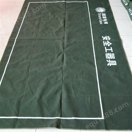 2*3米电力施工作业安全工器具摆放垫 绿色厚帆布2*2米 标准化作业毯 绿帆布 工具摆放防潮垫