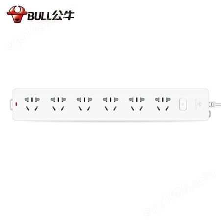 BULL/公牛插座接线板插排插线板拖线板过载保六孔位3米-GN-107