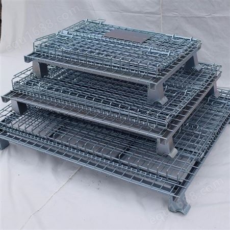 304不锈钢仓储笼 可折叠 可堆垛 周转运输堆垛堆高笼子