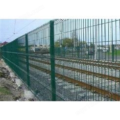 希望铁路线路铁丝网护栏 铁路桥下金属网片 浸塑护栏网