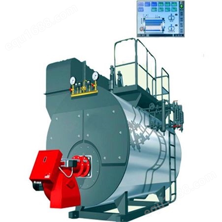 双锅筒燃油燃气低氮冷凝卧式蒸汽锅炉  卧式型燃气低氮冷凝蒸汽锅炉热水锅炉