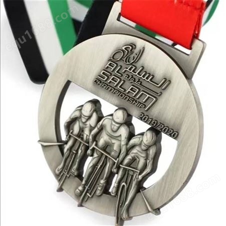 金属奖牌定制志愿公益跑步活动比赛纪念荣誉奖章定做