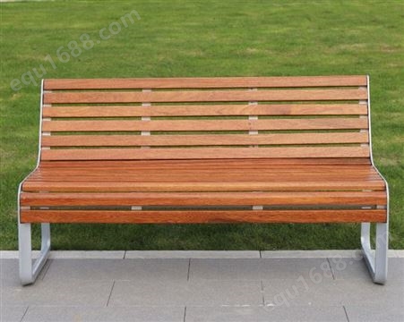 公园休闲椅;双人靠背菠萝格实木长条凳;小区广场室外长椅;广场座椅